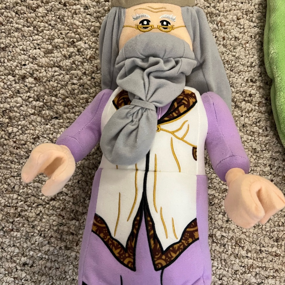 Plush dumbledore Doll with Purple Outfit